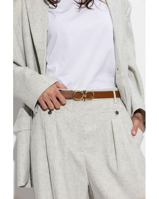 Ferragamo Black Double-Sided Belt