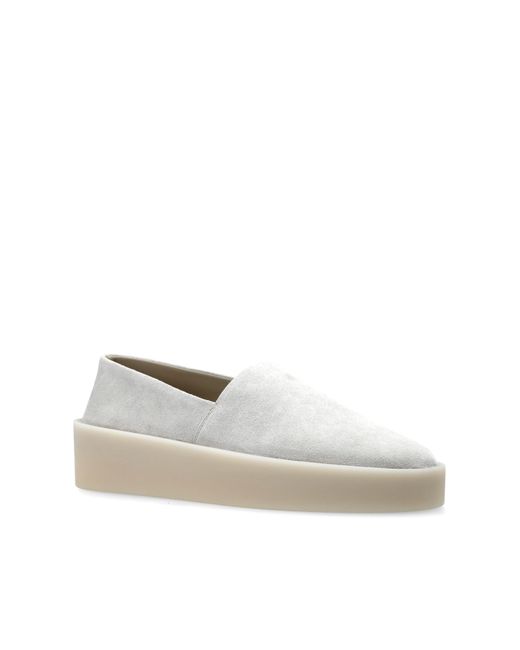 Fear Of God White Leather Boots Espadrille