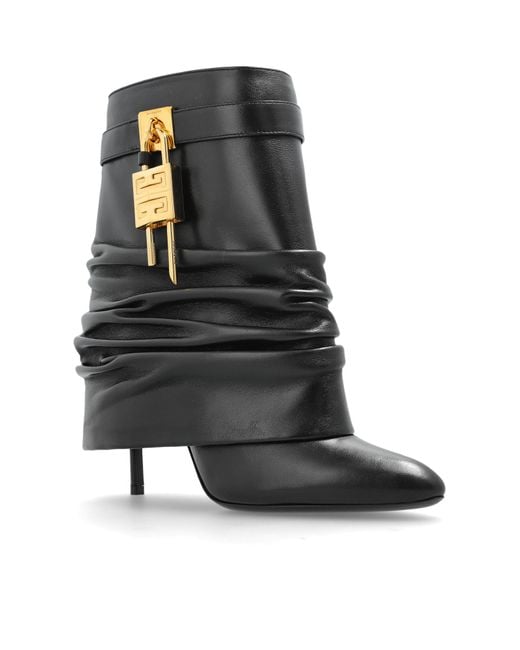 Givenchy Black Heeled Ankle Boots 'Shark'