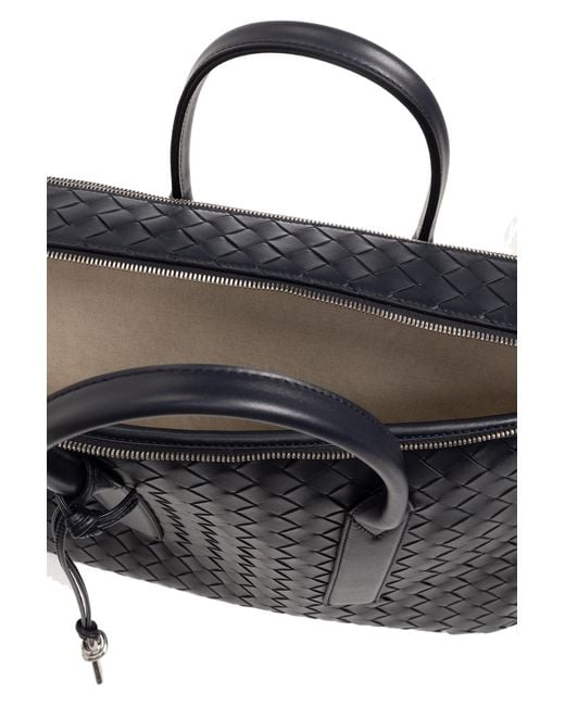 Bottega Veneta Black Briefcase With Intrecciato Weave for men