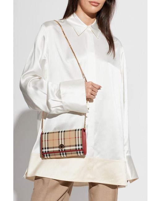 Burberry Natural Wallet On Chain 'Hannah'