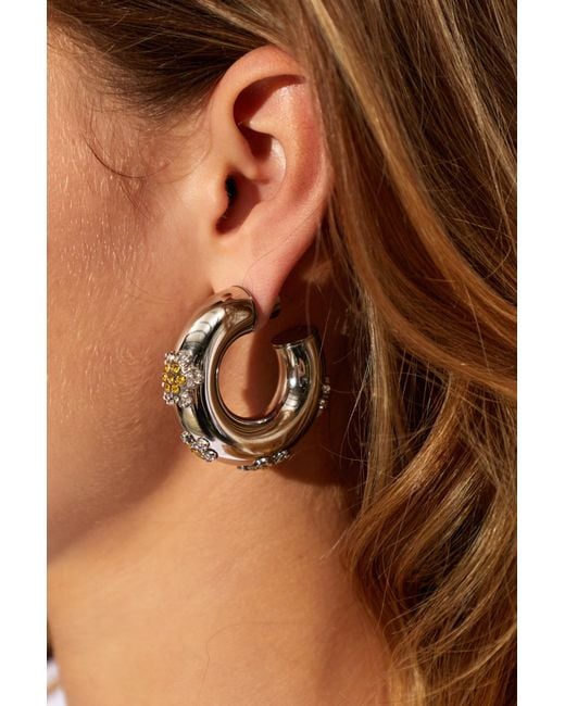 Marni Metallic Hoop Earrings