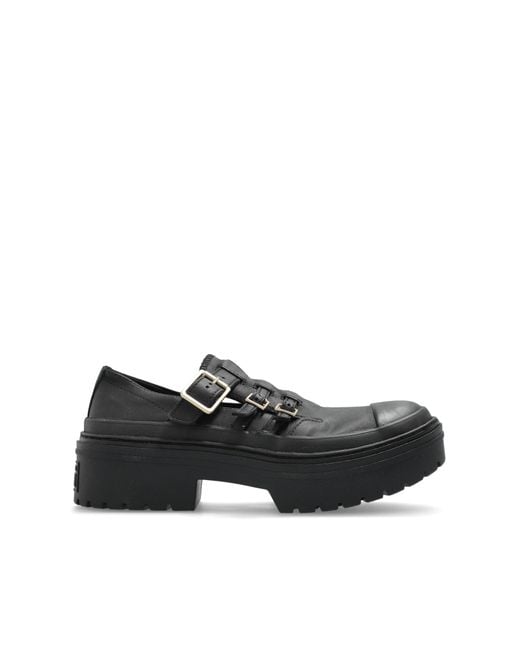 Converse Black Shoes 'Chuck Taylor All Star Lugged Heel Mary Jane Platform'