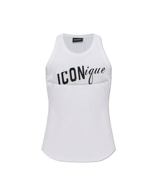 DSquared² White Sleeveless Top for men