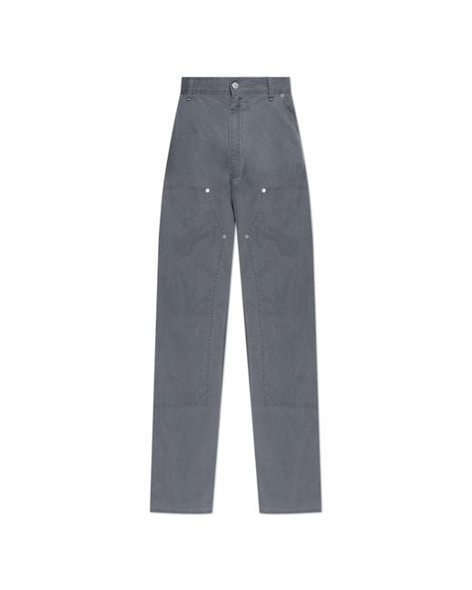 MM6 by Maison Margiela Blue Cotton Trousers for men