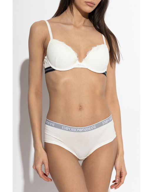 Emporio Armani White Cotton Briefs