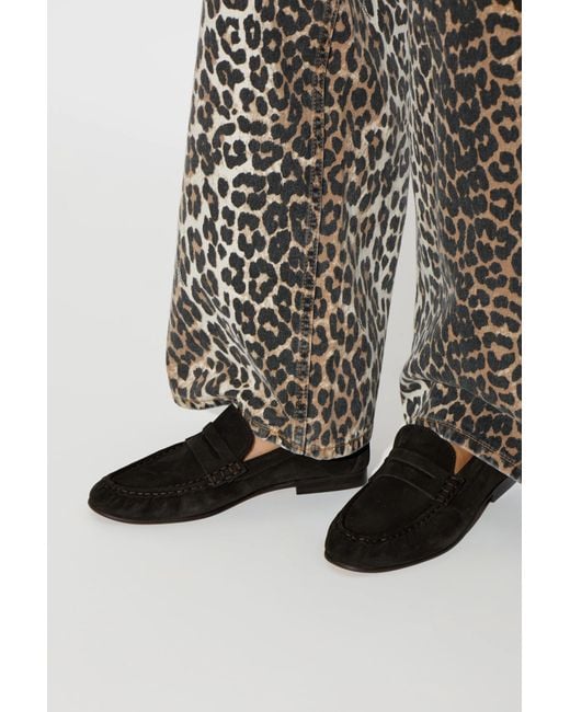 POSA Black 'Penny' Loafers Shoes