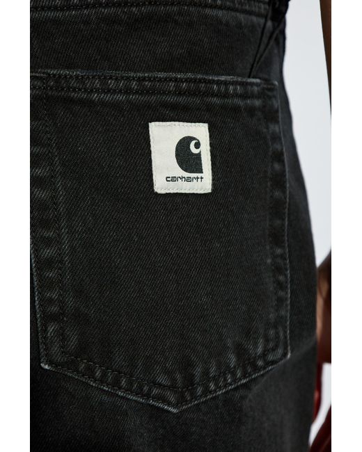 Carhartt Black Jeans With Logo