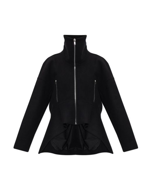 Rick Owens Black Wool Jacket 'Draculimo'
