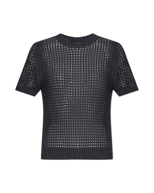 AllSaints Black Lace Top Paloma