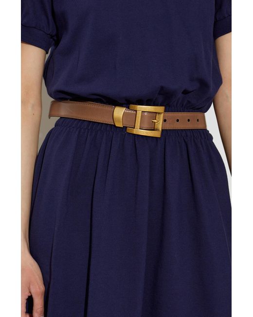 Versace Brown Leather Belt