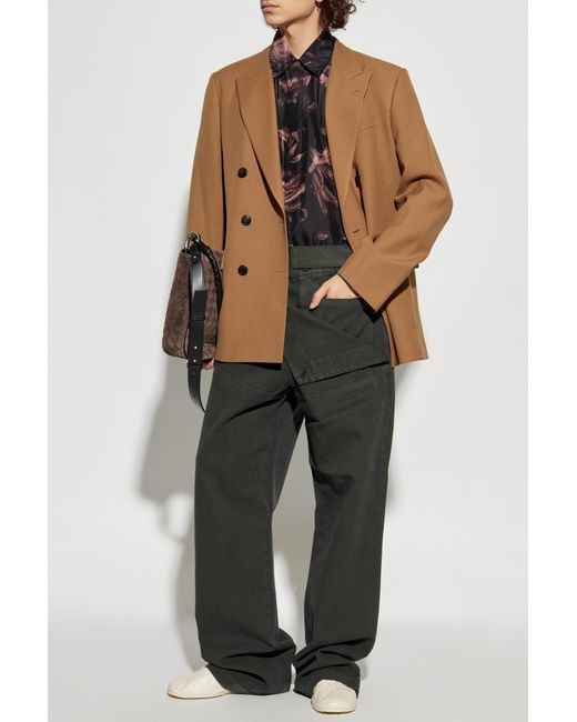 Dries Van Noten Brown Blazer "Buforen" for men