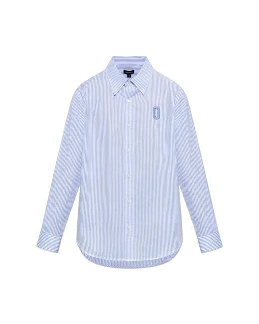 Marc Jacobs Blue Shirt With Stripe Pattern