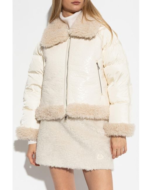 Moncler White "Rubrouk" Down Jacket