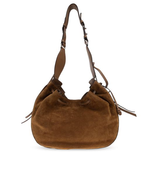 Isabel Marant Brown Suede Shoulder Bag 'Bolton Hobo'