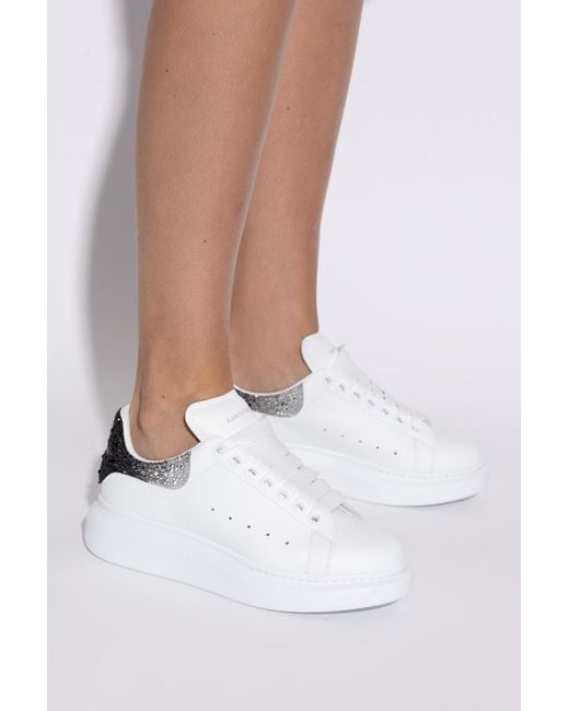 McQueen White Sports Shoes With Logo