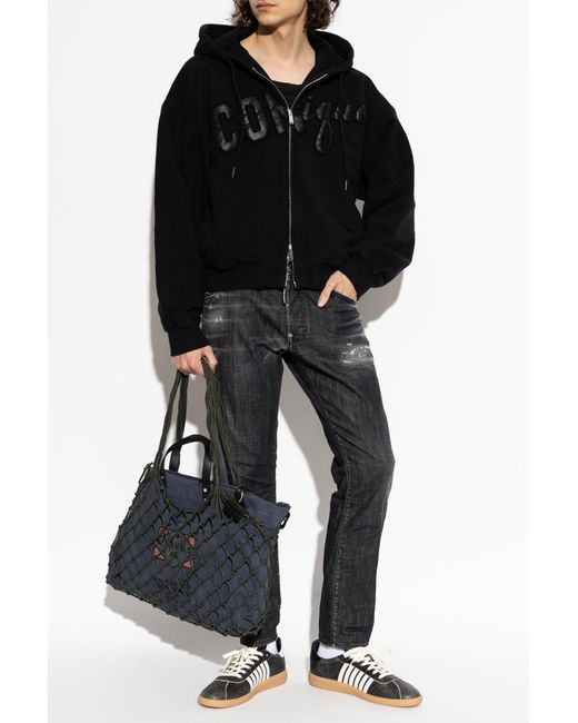 DSquared² Black Hoodie for men