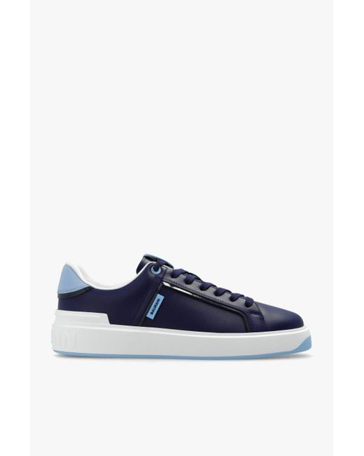 Balmain Blue 'b-court' Sneakers