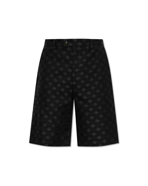 Amiri Black Monogram Shorts for men