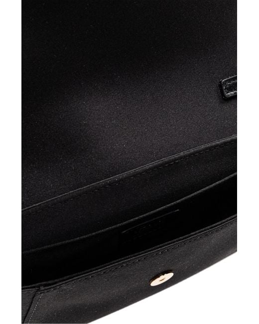 Versace Black Clutch With Appliqué