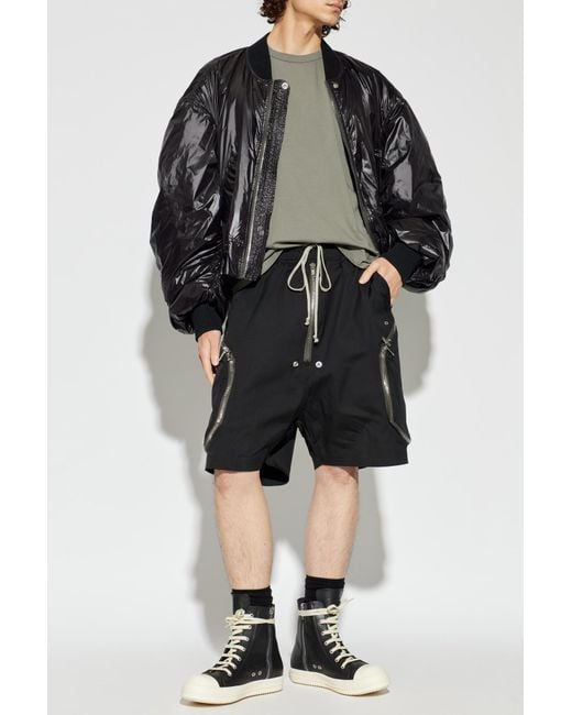Rick Owens Gray Crew Neck T-Shirt for men