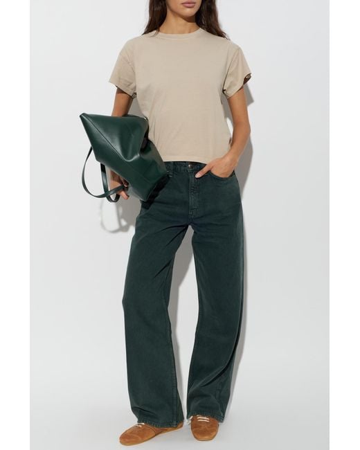 Rag & Bone Green Straight-Leg Jeans