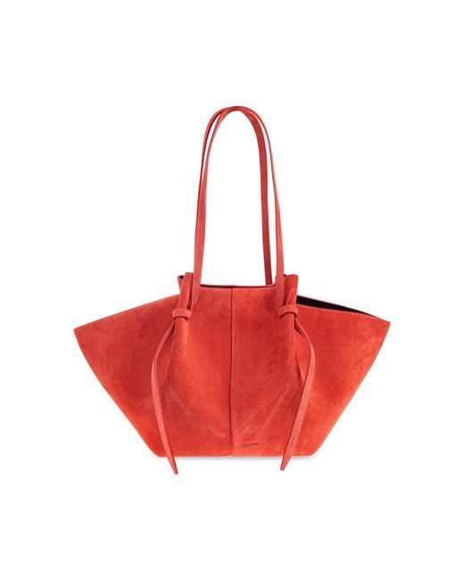 Yuzefi Red Shopper Bag 'Large Mochi'