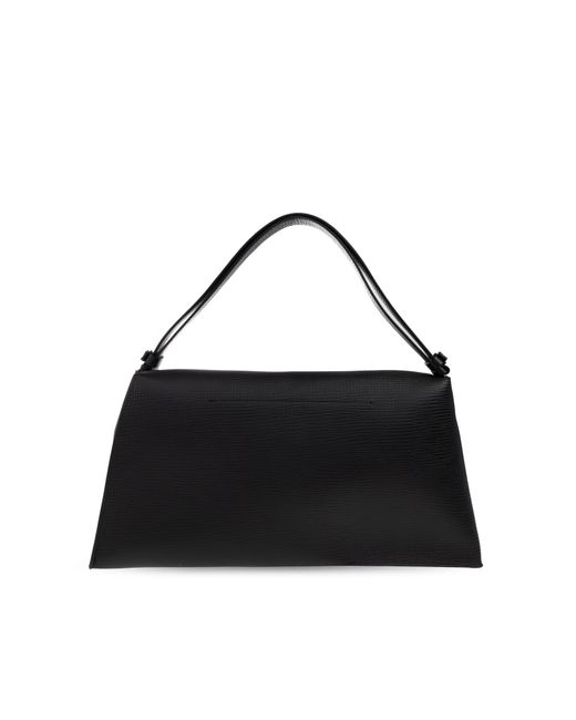 Studio Nicholson Black Shoulder Bag 'Shiboru'