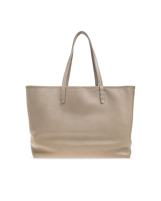 Burberry Gray "Highlands Medium" Shopper Bag