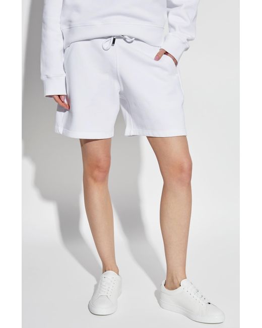 DSquared² White Logo Shorts