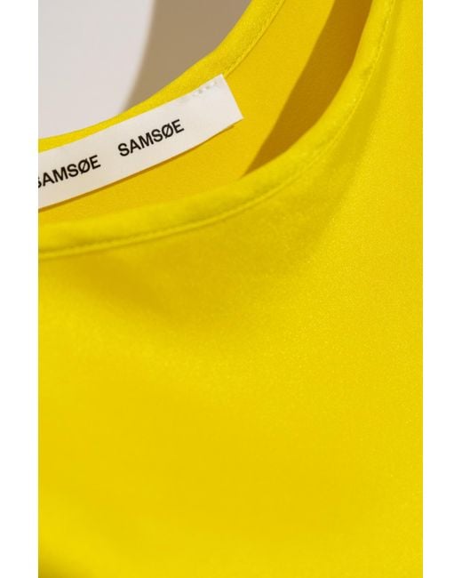 Samsøe & Samsøe Yellow Strappy Dress ‘Sunna’