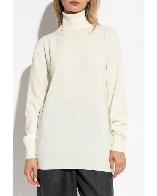 Jil Sander Natural Wool Coat