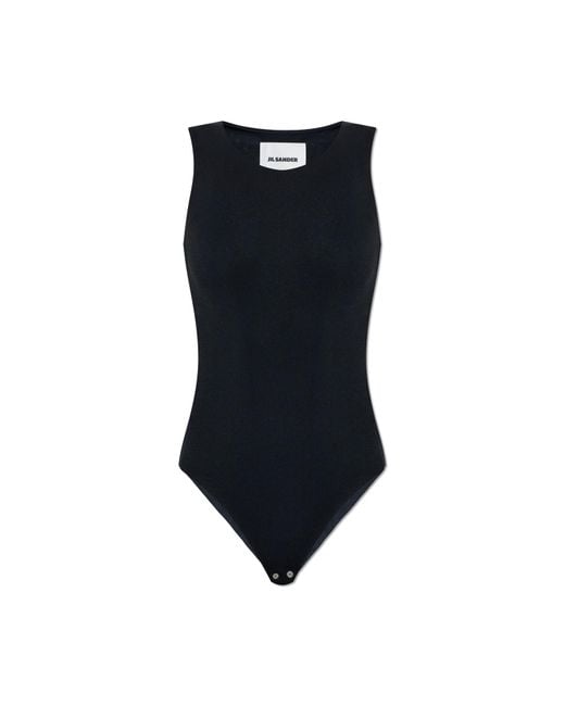 Jil Sander Black Sleeveless Bodysuit