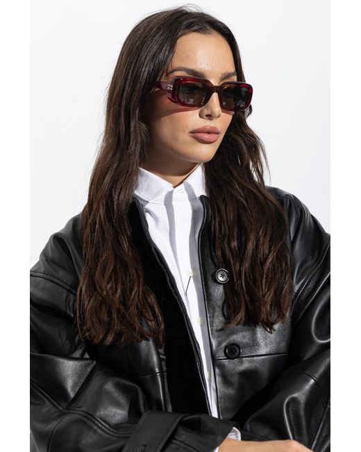 Miu Miu Red "B13S" Sunglasses