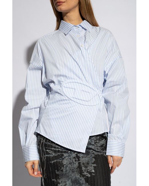 DIESEL Blue 'c-siz-n2' Striped Shirt,