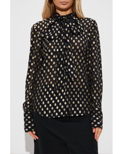 DSquared² Black Shirt With Lurex Thread