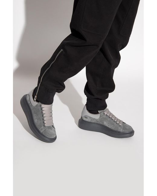 Alexander McQueen Gray Suede Sneakers for men