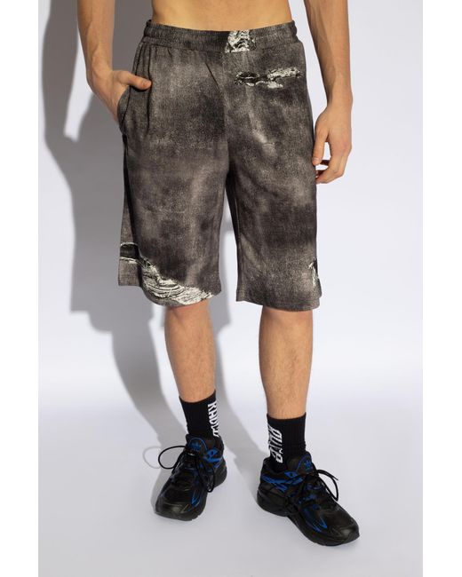 DIESEL Gray 'p-ston-short' Shorts, for men