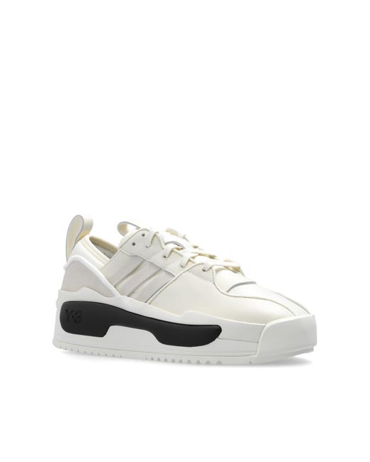 Y-3 White 'rivalry' Sneakers,