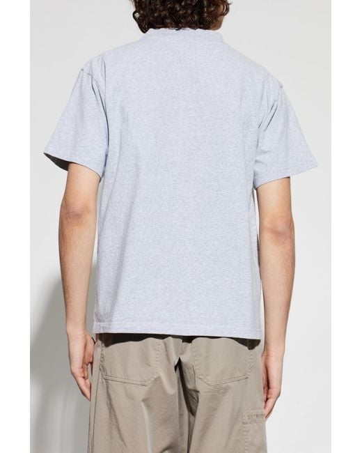Balenciaga Gray T-Shirt With Print for men