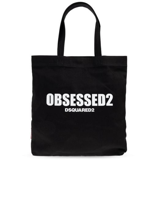 DSquared² Black Shopper-Type Bag for men