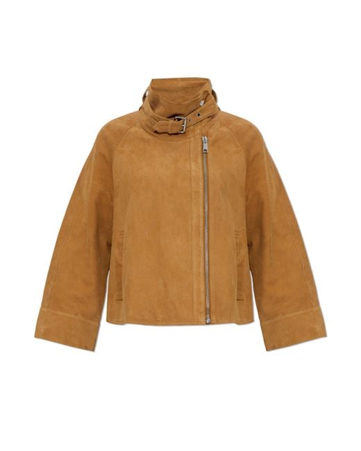 AllSaints Natural 'Rhodes' Suede Jacket
