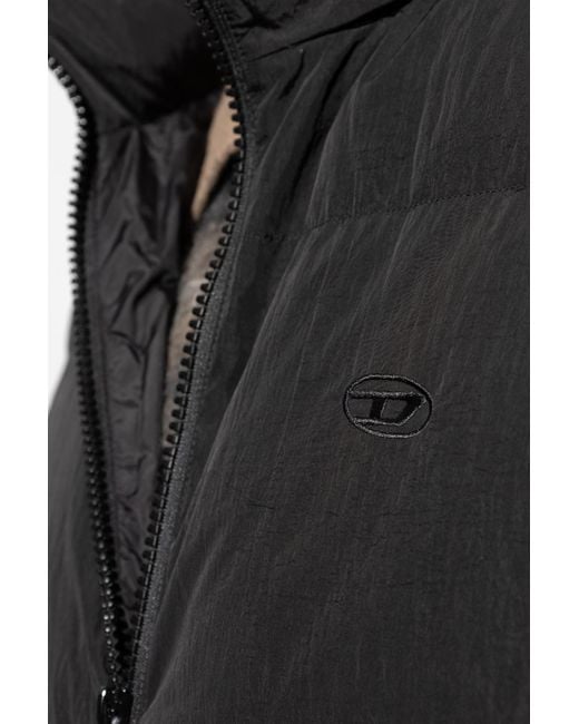 DIESEL Black Vest W-Raveel-Sl for men