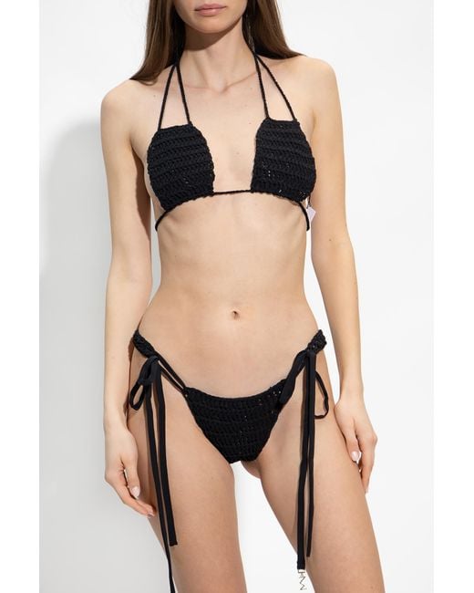 The Mannei Black 'Ter' Bikini Top