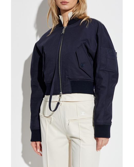 Courreges Blue Bomber Jacket