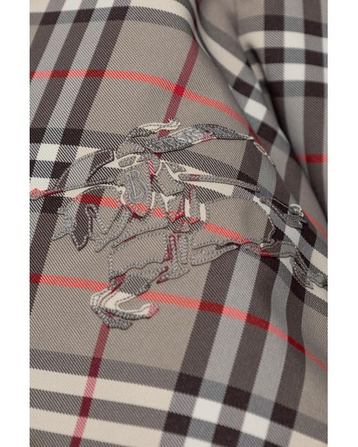Burberry Black Plaid Pattern Jacket