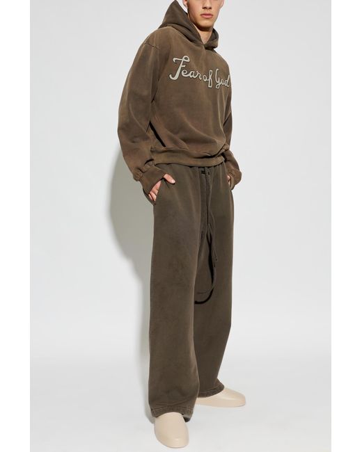 Fear Of God Green Hoodie for men