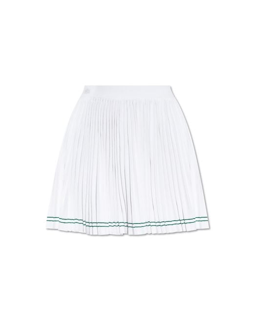 LACOSTE RUNWAY White Pleated Skirt