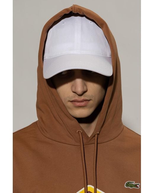 Lacoste White Baseball Cap