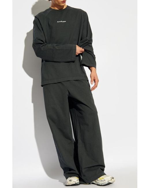 Acne Black Sweatpants for men